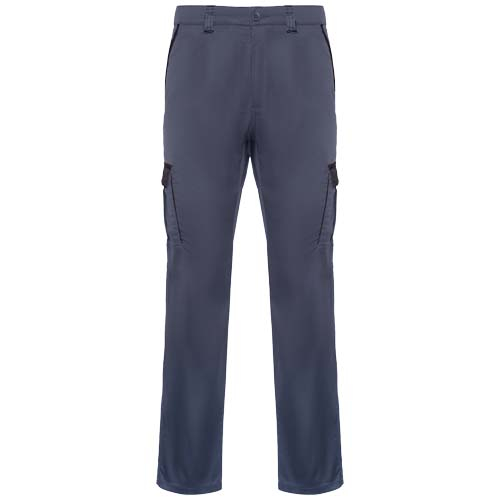 Pantalon de travail personnalisé multipoches Trooper Roly Plomb et Noir